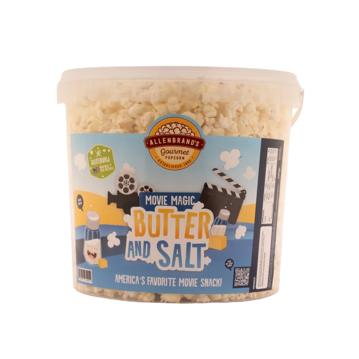 Allenbrands Gourmet Popcorn Butter And Salt Popcorn