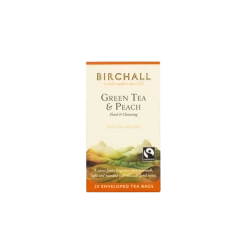Birchall Groene Thee Perzik 25 Plantaardige Theezakken