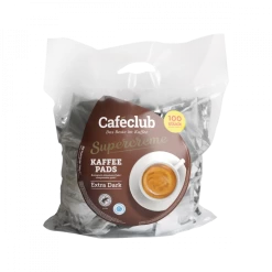 Caféclub Supercreme Extra Dark Roast Koffiepads Voordeeltas
